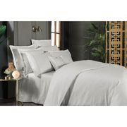  Постельное белье белое Сарар Евро Сатин жаккард V1 200x220/260x280/4*50x70 см в Симферополе