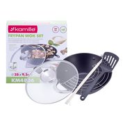  Казан 3.6 л Kamille 4806MR ВОК чугунный с антипригарным покрытием в Симферополе