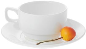  Чашка с блюдцем Wilmax 993008 чайная 220мл подарочная упаковка в Симферополе