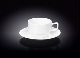  Чашка с блюдцем Wilmax 993008 чайная 220мл подарочная упаковка в Симферополе