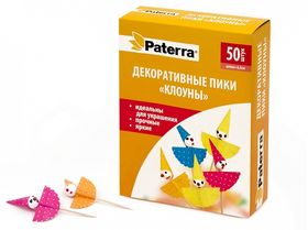  Пики Paterra 401-847 декоративные Клоуны 50шт в Симферополе