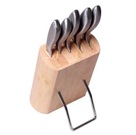  Набор ножей Kamille 5133 на деревянной подставке, 6 предметов из нержавеющей стали в Симферополе