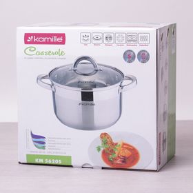  Кастрюля Kamille 5620S с крышкой 3,5 л нерж. в Симферополе