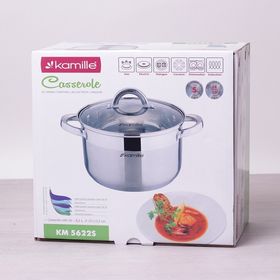  Кастрюля Kamille 5622S с крышкой 4,5 л нерж. в Симферополе