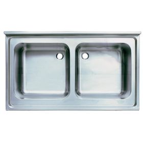  Раковина Ozti 2-я штамп. 120х70(50х50х30) без базы в Симферополе