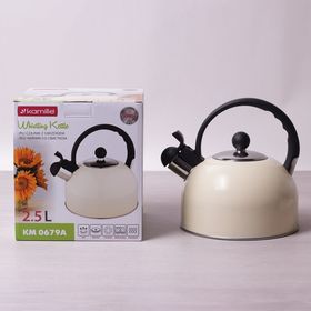  Чайник 2.5 л Kamille 0679 из нержавеющей стали со свистком в Симферополе