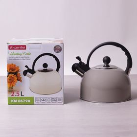  Чайник 2.5 л Kamille 0679 из нержавеющей стали со свистком в Симферополе