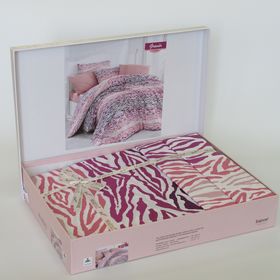  Комплект постельного белья Bahar Gravur 1,5 Ранфорс розовый (160-50) в Симферополе