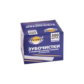  Зубочистки Paterra 401-486 в индивидуальной бумажной упаковке 500шт в Симферополе