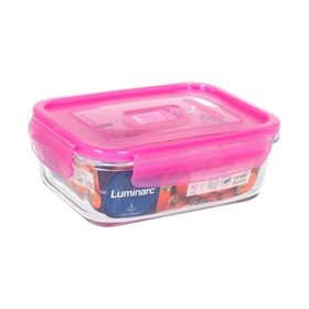  Ёмкость Luminarc 0853/0528 Pure box прямоугольная с розовой крышкой 820мл. в Симферополе