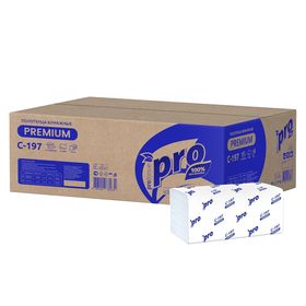  Полотенце ПРО С197 полотенца бумаж. листовые V-слож. PROtissue Comfort 2х-слойные 200л (290184) в Симферополе