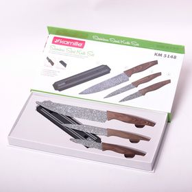  Набор ножей Kamille 5148 (3 ножа + магнитная планка) в Симферополе