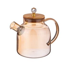  Чайник заварочный стеклянный МИРНУРИ 1л с металлическим ситом 3029-1000 в Симферополе