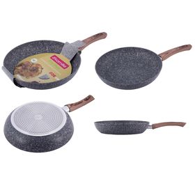  Сковорода Kamille  4163  28 см с антипригарным покрытием Grey marble в Симферополе