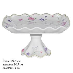  Фруктовница Lenardi 105-979, на ножке, Флоренс, фарфоровая, ПУ, 24.5 см0 в Симферополе