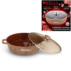  Сковорода Kelli 4019-24, сотейник, с гранитным покрытием, 3 л в Симферополе