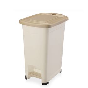  Мусорник Elfplast, Эльф Слим 557, с педалью, слоновая кость, 10 л в Симферополе