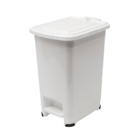  Мусорник Elfplast 558, Эльф Слим, с педалью, белый, 15 л в Симферополе