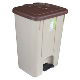  Мусорник Senyayla 4260, с педалью, бежевый, 66x42x46 см, 65 л в Симферополе