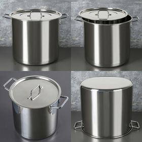  Кастрюля Катунь КТ-ОБ-52 B, Общепит, из нержавеющей стали, с крышкой, d40см, h45см, 50 л в Симферополе