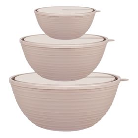  Набор Салатников ПР Sugar&Spice Cardamom Латте с крышками 1.2 л + 2.3 л + 4.1 л в Симферополе