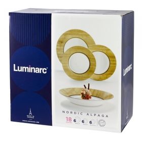  Столовый сервиз Luminarc 3646 Nordic Alpaga 18 пр. в Симферополе