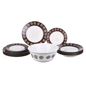  Столовый сервиз Luminarc 4135/4867 Sirocco Brown 19пр. в Симферополе