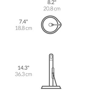  Simplehuman  держатель для кухонных полотенец KT1161-SH с зажим в-28см из нержавеющей стали в Симферополе