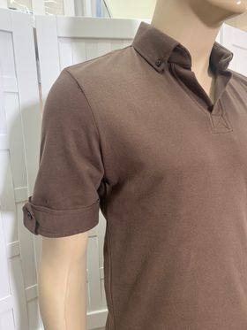  Текстиль Майшеф футболка поло темно-коричневая S в Симферополе
