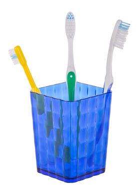  Стакан для зубных щёток Альтернатива М6819 Кристалл синий в Симферополе
