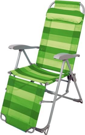  Кресло шезлонг Ника 3 К3 с подножкой Зеленый в Симферополе