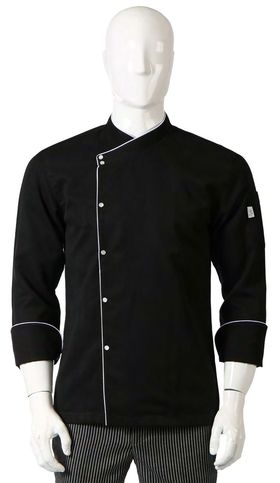  Текстиль Майшеф куртка поварская черная с белой каймой S в Симферополе