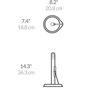  Simplehuman  держатель для кухонных полотенец KT1161-SH с зажим в-28см из нержавеющей стали в Симферополе
