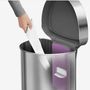  Мусорник Simplehuman  45л ST2009-SH сенсорный из нержавеющей стали в Симферополе