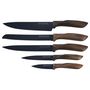  Набор ножей Kamille 5166 на подставке из нержавеющей стали 6 предметов с полыми ручками в Симферополе